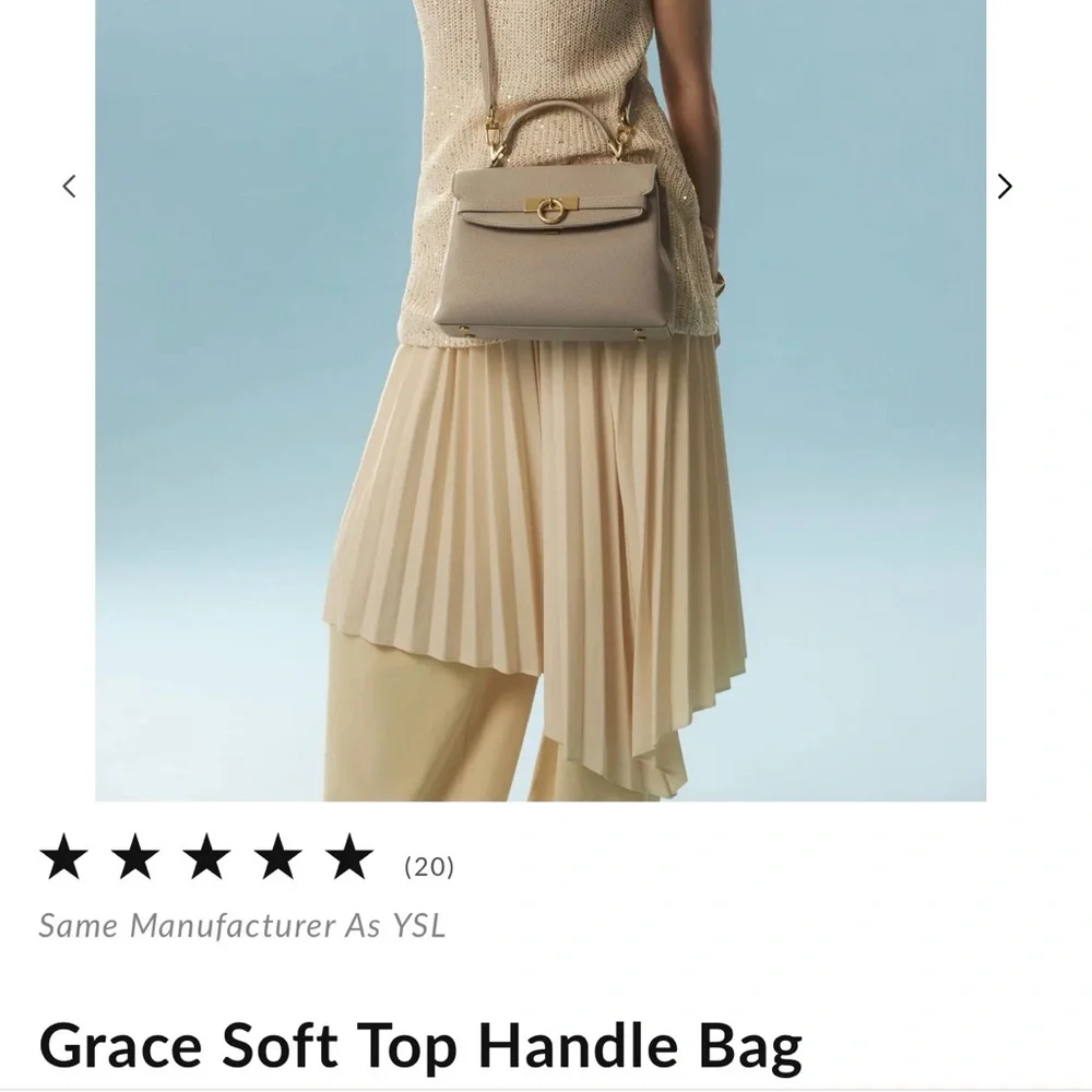 Parisa Wang Grace Soft Top Handle Bag - Picture 7 of 13